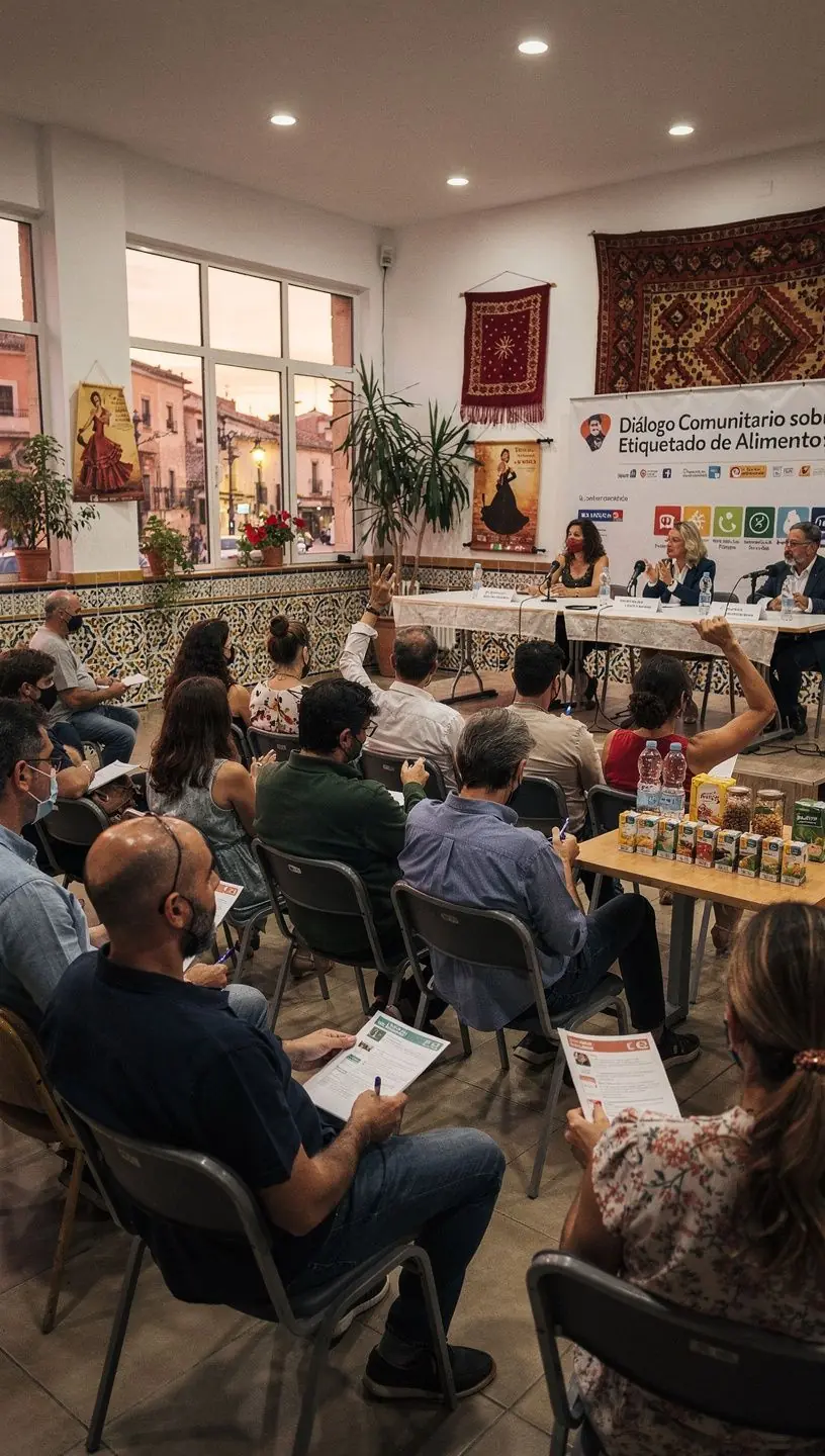 Descripción clara de etiquetas nutricionales en España.